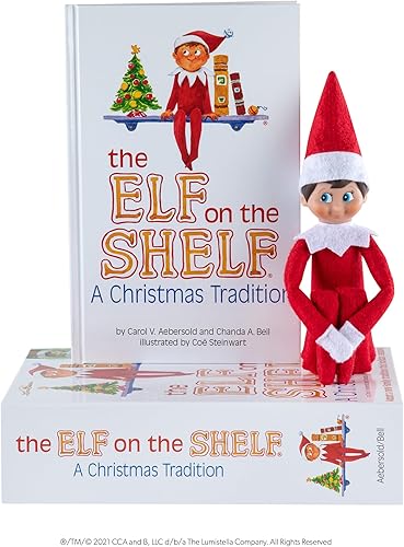MELARQT The Elf on The Shelf® – Coffret Garçon Anglais | Yeux Bleus | Teint Clair - Une Tradition de Noël | Livre - Set Elfes - À partir de 3 Ans - 72142 - Nail Gallerys