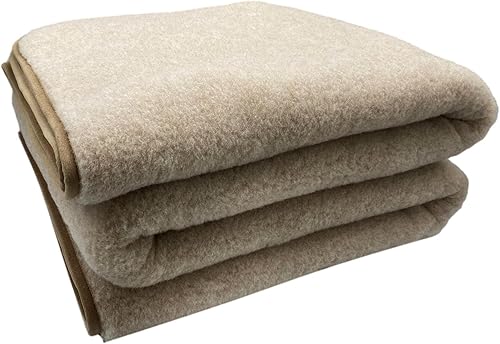 Couverture en alpaga, Laine Vierge 20% Laine d'alpaga & 80% Laine Merinos, 180 x 200 cm - Nail Gallerys