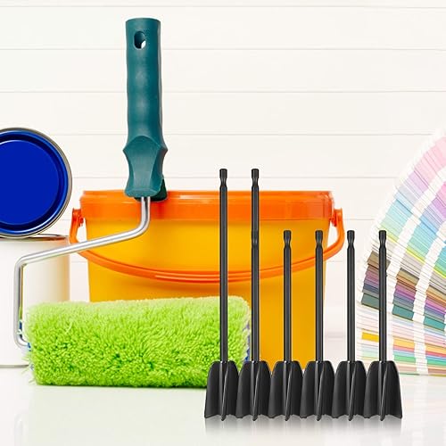 Zocipro Lot de 6 Mélangeurs époxy pour Perceuse, Palettes de Mélangeur de Peinture Réutilisables, Outil de Mélange pour Mélanger la résine époxy, la Peinture en Céramique (Rot, Blau,Schwarz) - Nail Gallerys