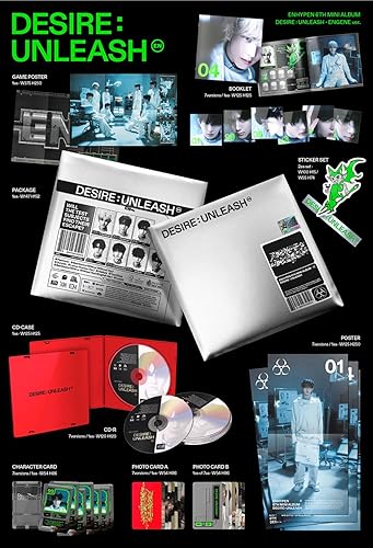 ENHYPEN - 6TH MINI ALBUM DESIRE : UNLEASH ENGENE, [RANDOM VERSION] - Nail Gallerys