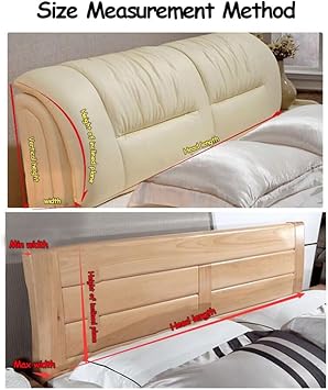 Housse de tête de lit en cuir synthétique imperméable tout compris élastique pour tête de lit king size et double (noir, 180 cm/pour tête de lit de 170 à 190 cm) - Nail Gallerys