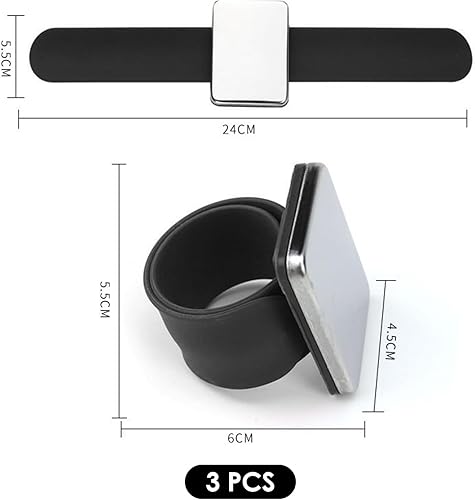 Paquet De 3 Coussins Magnétiques D’Épingle De Poignet, Coussin Magnétique D’Épingle À Coudre, Coussinet De Poignet D’Aiguille À Coudre, Coussin D’Épingle À Coudre De Poignet - Nail Gallerys