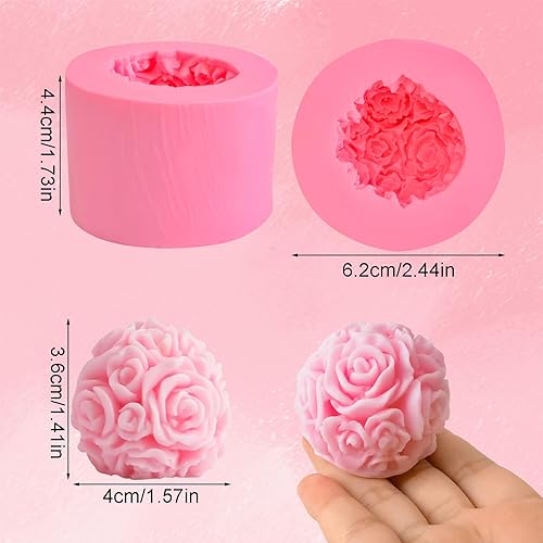 WANDIC 1 moule en silicone en forme d'abeille 3D, moule cylindrique en silicone pour bougies et loisirs créatifs (abeille) - Nail Gallerys