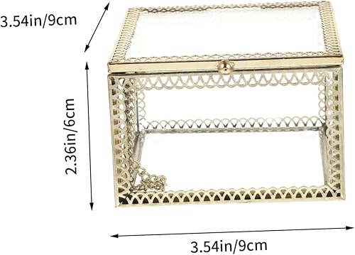 Homoyoyo Boîte À Bijoux Transparente Forme Géométrique Rangement Décoratif Pour Boucles Oreilles Et Petits Objets Pour Maison - Nail Gallerys