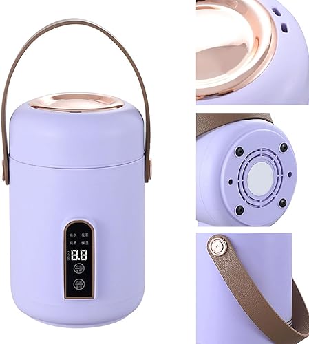 Mini auto cuiseur à riz, faitout électrique sûr et isotherme portable pour la maison et le bureau (violet) - Nail Gallerys