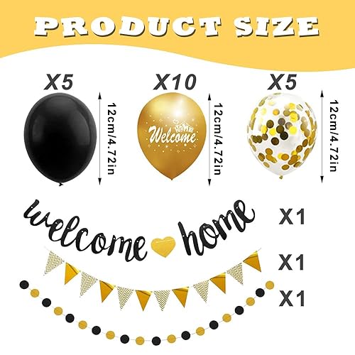 WakiHong Banderole Bienvenue, Bannière Décorative Welcome Home, Fournitures de Décoration pour Mariage, Noël et Fête de Famille Vintage - Nail Gallerys