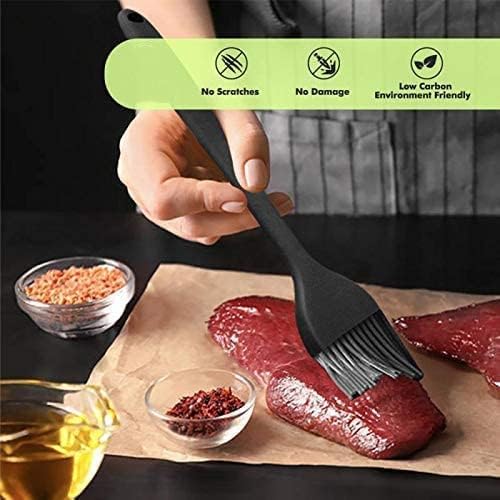 SURDOCA Pinceau Cuisine Pinceau Patisserie Silicone 10 + 8 po Résistante à la Chaleur Pinceau Patisserie Professionnel, sans BPA Pinceau Alimentaire, Noyau en Acier Inoxydable Pinceaux de Cuisine - Nail Gallerys