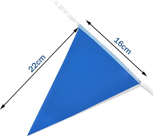 ADQUATOR Lot de 52 fanions triangulaires réutilisables en tissu polyester pour décoration intérieure ou extérieure Argenté 20 m - Nail Gallerys