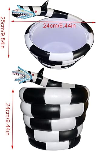 Seau À Pop-corn Amusant Exclusif, Grand Bol À Pop-corn pour Ver de Sable D'Halloween, Support À Pop-corn Réutilisable, Accessoire de Farce D'Halloween Bac À Pop-corn Gonflable, pour les Fans de Cinéma - Nail Gallerys