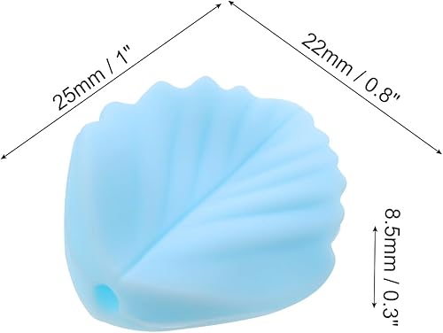 PATIKIL Protège-Pointes pour Aiguilles à Tricoter, Lot de 10 Bouchons de Pointe d'Aiguille, Couvre-Pointes de Feuilles, Arrêts de Mailles pour Crochet Diy, Bleu Foncé - Nail Gallerys