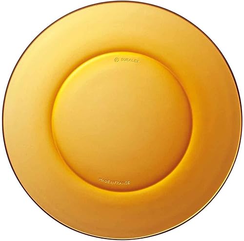 Assiette creuse en verre ambré, bol empilable, mélanges, cuisine, pâtisserie, salades, dimensions 3,5 x 19,5 cm (hauteur x diamètre) - Nail Gallerys