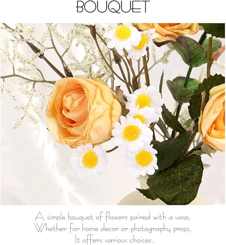 Fleurs artificielles avec vase, décoration de plantes, bouquet d'hortensias dans un vase, pour décoration de table, cadeau de salon, chambre à coucher, mariage, décoration de la maison - Nail Gallerys