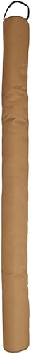 COGEX - Boudin de porte, coussin bas de porte - Boudin porte isolant - Diamètre: 6.5 cm - Longueur: 80 cm - House: 100% polyester - Couleur: moutarde - Avec bande auto-agrippante & adhésif double face - Nail Gallerys