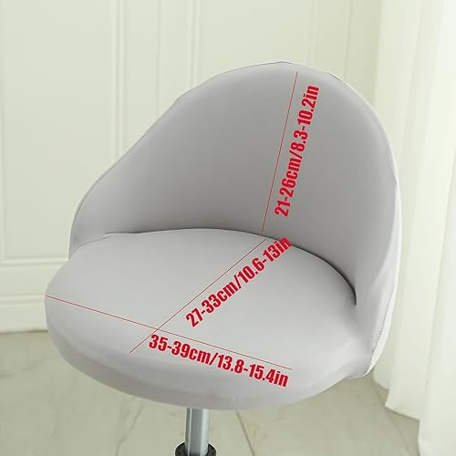 Mswborml Imprimé Housse pour Tabouret de Bar Rond avec Dossier Lot de 4/2, Industriel Housse pour Chaise Haute de Bar Scandinave, Amovible Housses de Chaise de Bar avec Fond Élastique,O,1PC - Nail Gallerys