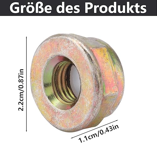 Écrou De Lame, Universel M10x1,25 Filetage à Gauche écrou De Lame De Remplacement Boîtier De Tête D'engrenage De Coupe En Métal Remplacer les Pièces Accessoires - Nail Gallerys
