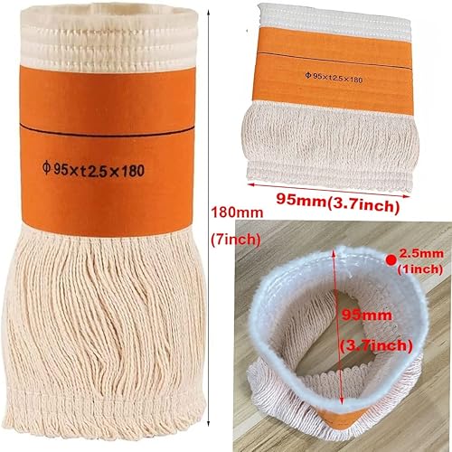 Mèche de Rechange pour Chauffage au Pétrole Ø95xT2,5xL180mm, Matériau en Coton de Haute Qualité pour Poêle à Pétrole à Mèche Intérieur Extérieur, Facile À Installer, 1 Pièces - Nail Gallerys