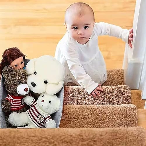 Sanfiyya Panier d'escalier avec poignées, Organisateur de Panier d'escalier à Forme en L, Panier d'escalier Pliable, paniers d'escalier en Feutre Noir pour escaliers en Bois - Nail Gallerys