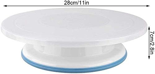 Tourne-Disque Rond pour gâteau Plat, Plate-Forme, Rotatif, Outil pour la décoration de la crème à la Cuisine - Nail Gallerys