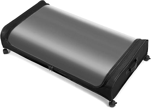 QWORK® Rangement Sous Lit avec Roulettes et Couvercle Transparent - Grande Capacité 80x40x18 cm - Nail Gallerys