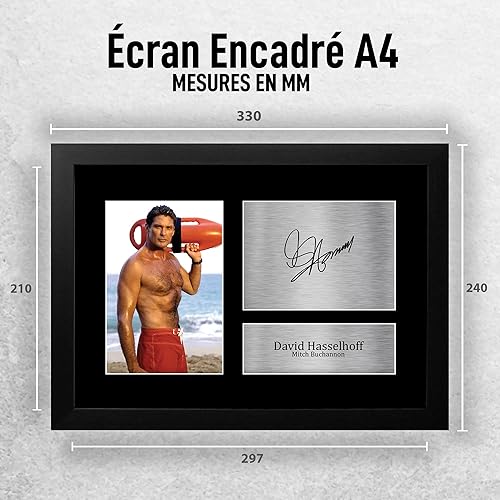HWC Trading A4 David Hasselhoff Baywatch Cadeaux Imprimé Signé Autographe Photo pour les fans d’émissions de télévision - A4 - Nail Gallerys