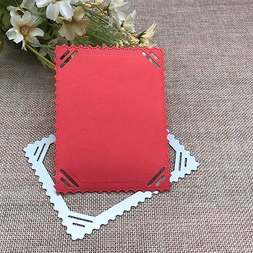 Benoon Matrice de découpe en métal en forme de cadre photo pour scrapbooking, décoration d'album – Argent - Nail Gallerys