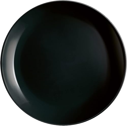 Luminarc Diwali Lot de 4 assiettes à dessert en verre Noir 19 cm - Nail Gallerys