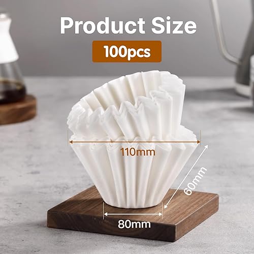 FortuneGlobe filtres à café en papier 100pcs-10tasses(80/200 mm),pour machines à café avec filtre à panier - Nail Gallerys