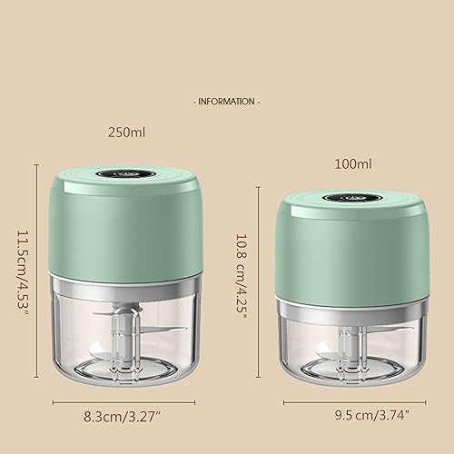 Hachoir multifonction électrique 30 W pour légumes - Presse-ail sans fil - Gadgets de cuisine - Moulin à ail automatique - Presse-ail sans fil - Nail Gallerys