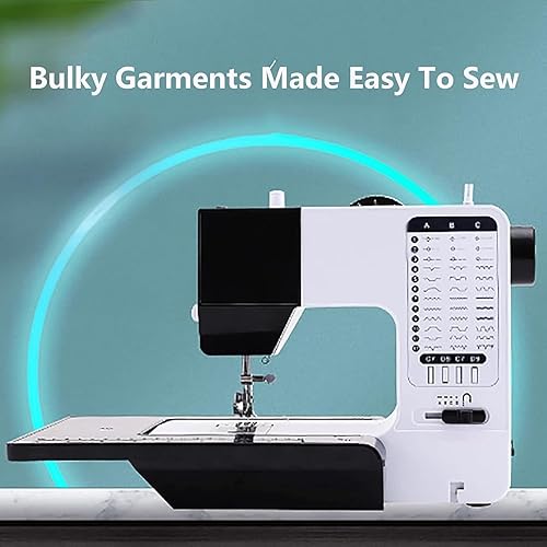 Machine à Broder numérique électrique, Machine à Coudre Automatique multifonctionnelle avec Table d'extension/Couteau de Coupe, 38 Modes de Points/étanchéité réglable/Vitesse réglable - Nail Gallerys