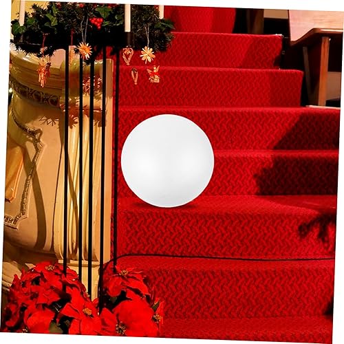 NUOBESTY Boule en mousse blanche de 20 cm pour travaux manuels - Boule en polystyrène blanc pour modélisation de vacances et projets scolaires - Nail Gallerys