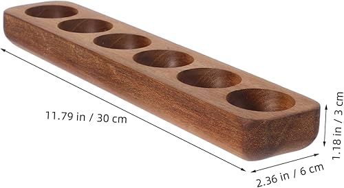 PRETYZOOM Plateau d'oeufs Porte-œuf pour réfrigérateur Plateau à œufs pour Le réfrigérateur Porte-Oeufs en Bois coquetier pour comptoir présentoir à œufs Acacia Light Brown - Nail Gallerys