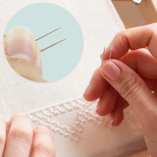 Lot de 50 épingles à coudre en U pour matelassage, épingles à coudre pour tissu, épingles à double blocage en acier inoxydable pour la couture, décoration d'intérieur, boîte de 2.3x0.67 cm - Nail Gallerys