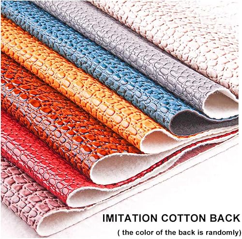 NIANTONG Tissu en Similicuir Synthétique PU 138x100cm au Mètre Tissu D'ameublement Motif Crocodile pour Canapé Chaise Siège Housse, Artisanat de Bricolage(Color:brown7) - Nail Gallerys