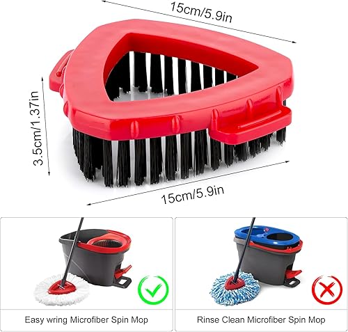 Turbo EasyWring Brosse à récurer pour carrelage de Salle de Bain et Cuisine - Nail Gallerys