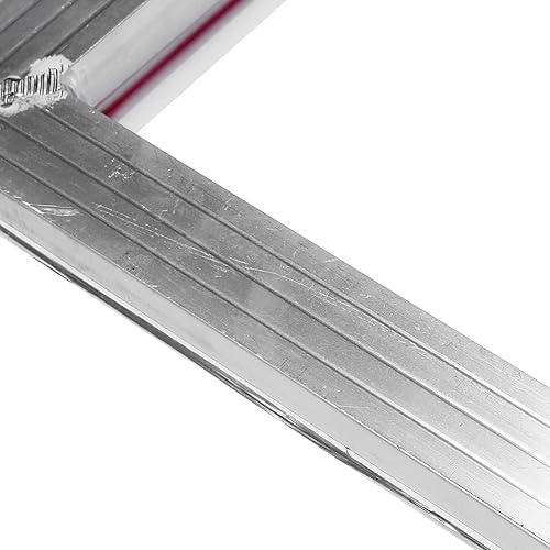 Lot de 3 cadres en aluminium pour sérigraphie A3 - 31 x 41 cm - Avec en polyester blanc 43T pour circuits imprimés - Nail Gallerys