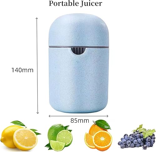 FUZVOL Presse-citron, presse-agrumes portable avec deux modes d'utilisation, presse-agrumes manuel pour différents fruits (bleu) - Nail Gallerys