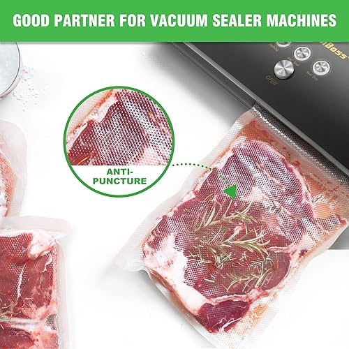 KitchenBoss Sacs Sous Vide Alimentaire：Film Sous Vide Alimentaire 9 Rouleaux, Rouleau Sous Vide Alimentaire 15/20/28x300 cm Convient à Machine Sous Vide/Cuisson Sous Vide/Four à micro-ondes - Nail Gallerys