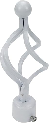 UTALIND Lot de 4 embouts de tringle à rideaux torsadés pour tringle à rideaux de 28 mm (blanc) - Nail Gallerys