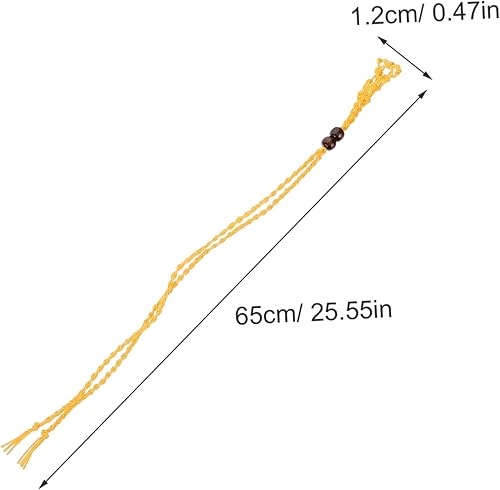 Housoutil 6 Pièces Collier Diy Corde Tressée pour Pendentifs Pierre Réglables Support de Collier pour Crystals - Nail Gallerys