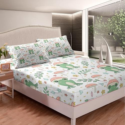 Homewish Drap Housse 90x190 Enfant Girafe Mignonne, Drap de Lit 1 Personne Rose pour Fille Femme, Ensemble de Draps-Housses Animaux de Dessins Animés, Parure de Lit Peau de Girafe Sauvage - Nail Gallerys