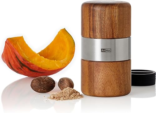 MUSKATO - Moulin pour noix de muscade en acacia et inox - Nail Gallerys
