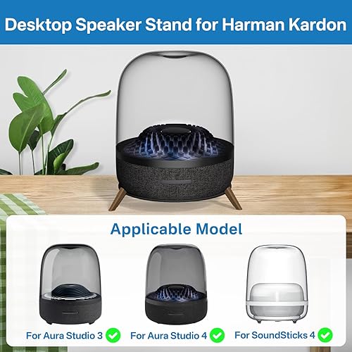 Support de bureau en métal pour haut-parleur Harman Kardon Aura Studio 4, Aura Studio 3, Soundsticks 4 - Support de bureau pour haut-parleurs Harman Kardon Soundsticks 4, Aura Studio 3, 4 - Nail Gallerys