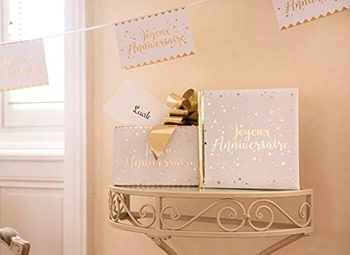 Sante R/5664-5671- 1 Pack Anniversaire urne Tirelire et Livre d'or Blanc et Or - Nail Gallerys