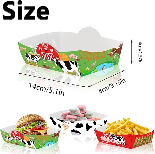 MORAINJAY 24 Plateaux Alimentaires en Papier Animaux De La Jungle, Barquettes en Papier pour Snacks, Vaisselle De Fête Thème Safari pour Anniversaire Enfants, Idéal pour Chips, Barbecue, Pique-Nique - Nail Gallerys