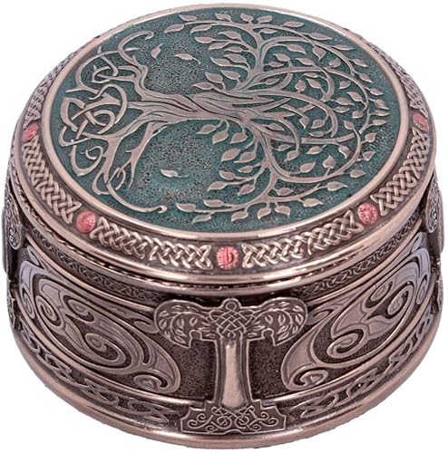 Nemesis Now Boîte Arbre de vie 10 cm, résine, bronze, taille unique - Nail Gallerys