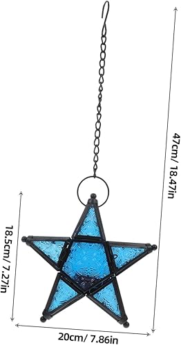 BESTOYARD Lanterne en Verre À Suspendre pour La Nuit Luminaire Décoratif De Plafond pour La Décoration Intérieure Lanterne Dextérieur - Nail Gallerys