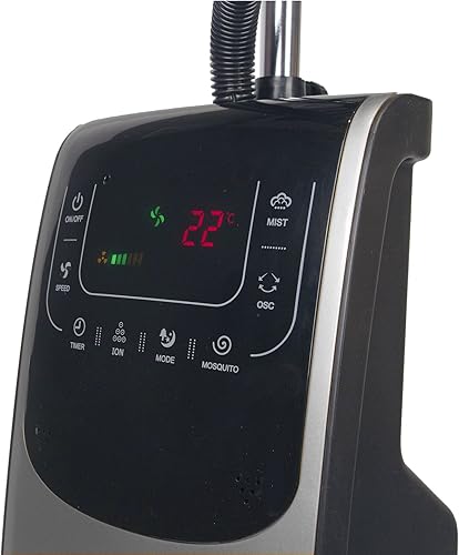 O'FRESH Ventilateur brumisateur 135cm - Rafraichit instantanément la pièce - Silencieux - Anti moustiques - Brumisation d'eau glacée - Nail Gallerys