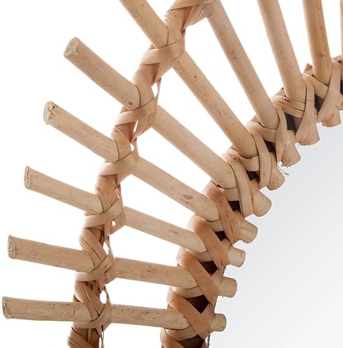 Atmosphera - Miroir Ovale en rotin 43x58 cm - Nail Gallerys