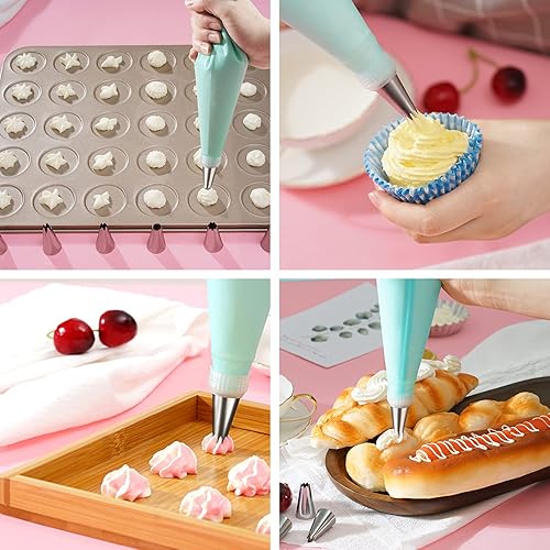 Plateau Tournant De Gâteau, 122Pcs Kit De Pâtisserie Plateau Tournant De Gâteau Professionnel Ustensiles Kit, Outils De Cuisson,Idéal pour Les débutants et Les utilisateurs Professionnels - Nail Gallerys