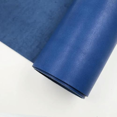 OMEVU Première Couche Bleu foncé de Cuir de Vache véritable, Tannage végétal, Cuir sculpté de 2mm d'épaisseur - Nail Gallerys